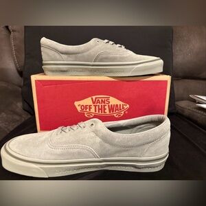 Vans Classic Sneakers Era 95 DX Gray Army Green Suede Men's Shoes